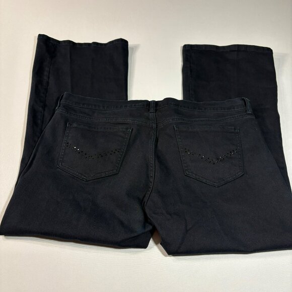 Old Navy Womens Black Denim Jeans Size 16 With Studded Pockets - Picture 10 of 10